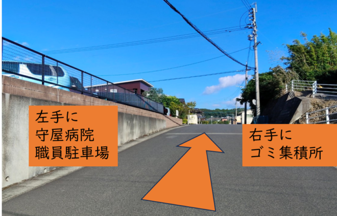 アリラン飯店大川さんの角を入って